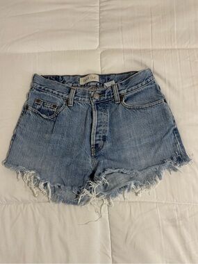 GAP Light Blue Distressed Denim Cutoff Shorts